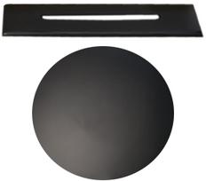 Vonios sifono apdailos detalė Mat black