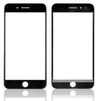 LCD stikliukas Apple iPhone 8 Plus su rėmeliu ir OCA juodas