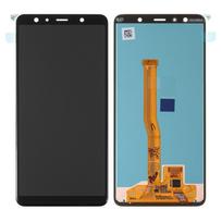 Samsung A750 A7 2018 Ekranas su lietimui jautriu stikliuku juodas OLED
