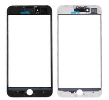 LCD stikliukas Apple iPhone 8 Plus su rėmeliu ir OCA baltas V3