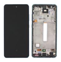 Samsung A525 A52 4G/A526 A52 5G Ekranas su Lietimui Jautriu Stiklu ir Rėmeliu Originalus Awesome Blue