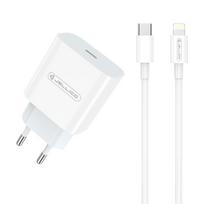 Įkroviklis Jellico AK180 20W su Lightning kabeliu 1.0m baltas