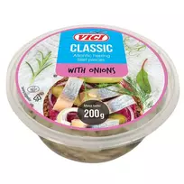 Silkių filė gabaliukai su svogūnais, 200 g