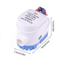 DC 12V Elektrinis denio siurblys 1100GPH Automatinis valties jūrinis vandens siurblys Panardinamas jachtos valties variklis vandens lėktuvo namelio valties siurblys