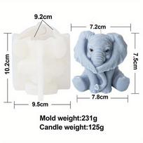 3D Dramblio Gyvūno Žvakės Silikoninė Forma PASIDARYK PATS Miela Dramblio Gipso Dervos Muilo Forma Fondanto Šokolado Formelės Amatai Dovanos Namų Dekoravimas covering mouth