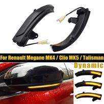 2 vnt. LED posūkio signalo rodyklės šviesos šoniniam veidrodėliui Renault Megane MK4 IV Talisman 2016-2019 Clio V MK5 2020 2021 Dinaminis posūkių rodiklis