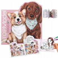 Topmodel Doggy Spalvinimo knygelė su šunelių lipdukais