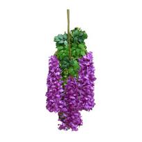 Dirbtinė gvazdikmedžio vijoklinė gėlė Namams Laukiui Sienai Kabinama Dirbtinio Šilko Gėlių Girlianda Namų Vestuvių Šventės Festivalio Imituota Gėlių Dekoras violetinė