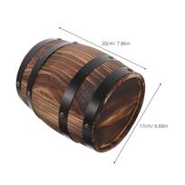 Medinė Rustic Ąžuolo Statinaitė Taupyklė Didelė Dekoratyvinė Kiaulytė Kalėdų Šventės Taupymo Dėžutė Medinė Kiaulytė Vaikui tamsiai ruda spalva