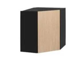 Virtuvinė spintelė Roma Góra 60x60/72 1D, ruda/juoda