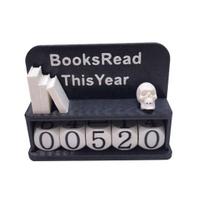 Knygų Skaitymo Šiais Metais Skaičiuoklė 3D Skaitymo Iššūkių Sekiklis Ženklas Knygų Mėgėjams Dovana Bibliotekininkas Skaitytojas Stalo Lentyna Knygų Lentyna Dekoras rožinė