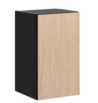 Virtuvinė spintelė Roma Góra 40/72 L/P 1D, ruda/juoda