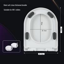 TLXT Universal Thickened Soft-Close Toilet Seat