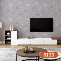 3D geometriniai lipni PVC „Nulupk ir klijuok“ tapetai Modernus tekstūruotas dekoras svetainei, miegamajam, namų biurui | Lengvai nuimamas sienos lipdukas 45cm*10m