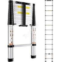 Teleskopinės aliuminio kopėčios 380 cm 170 kg