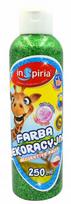 Dekoratyviniai dažai Inspiria 250 ml, žali su blizgučiais