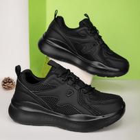 TUINANLE Running Shoes for Men Sport Sneakers Wear-resistant Female Jogging Training Shoes Black Walking Sneakers 40 juoda