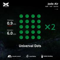 X-Raypad Jade Air DIY Skates Universal Dots Žali 40 vnt. (⌀6.0 x 0.9 mm)
