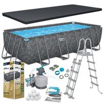 Stačiakampis sodo rėminis baseinas 549 × 274 × 132 cm - 11 dalių komplektas