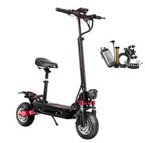 Elektrinis paspirtukas Boyueda 10  Su sėdyne NFC Pilna amortizacija Didžiausias greitis 70 km/h Didžiausias nuotolis 100 km Juodas Q7 Pro Max 52V 28AH juoda