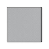 50x50CM Paaukštintu kraštu silikoninė grindų apsauginė kilimėlis Neslystanti buitinei technikai Gray A