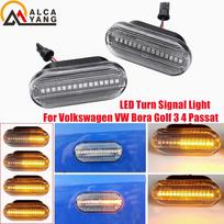 2x LED Dinaminis šoninis posūkio signalo indikatorius VW Bora Golf 3 4 MK4 Jette Lupo Passat Z2 3BG Polo SB6 SEAT Ibiza T5