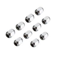 šešiakampės 17mm M10x1.25 ratų veržlės ATV ir UTV ratų priedų dalys Chromuotos Plokščia sėdimoji dalis Ratų veržlės 26mm 10pcs