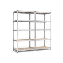 Sandėliavimo lentynos SONGMICS 2 vnt. 200 x 100 x 50 cm sidabrinės