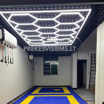 Hexagon LED korio formos apšvietimas su rėmu
