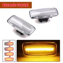 Amber Turn Signal Light for Infiniti QX60 Sylphy Bluebird Sunny Teana J31 Murano Car-styling LED Front Fender Side Marker Lights