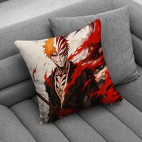 I-Ichigo B-Bleach K-Kurosaki Pagalvės užvalkalas Namams Miegamojo Automobilio Biuro Dekoras Svetainės Sofos Pagalvės užvalkalas Tinkamas 16x16Inch