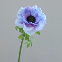 Real Touch Artificial Anemone Lifelike Plastic Silk Anemone Flowers Realistic Handmade Simulation Flowers Shopping Mall mėlyna