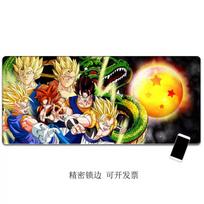 Anime pelės kilimėlis Super populiari Dragon Ball serija Son Goku spausdintas odinis pelės kilimėlis Užlenktas kraštas Užraktas Kompiuterio stalo klaviatūros kilimėlis Rašomas stalo kilimėlis 60x30cm