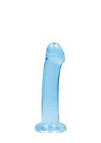 Varpos imitatorius su siurbtuku Non Realistic Dildo - 6,7''/ 17 cm, mėlyna