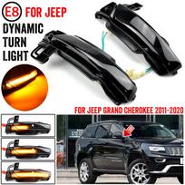 Pora LED šoninių veidrodėlių dinaminis posūkio signalo indikatorius kartotuvas lempa JEEP GRAND CHEROKEE WK2 2010 -2020
