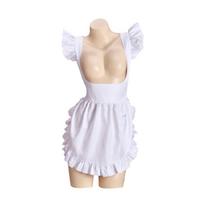 Retro virtuvės prijuostė moterims Kepimo prijuostė Reguliuojama su klostėmis Padavėjos prijuostė Padavėjos kostiumas Karnavalo kostiumas Cosplay kostiumas 1