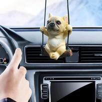 Automobilio kabantis papuošalas Interjeras Prancūzų buldogas Šuo Pakabukas Mielas siūbuojantis šuniukas Style A