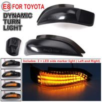 Dinaminė LED šoninio veidrodžio posūkio signalo indikatoriaus lemputė Toyota Corolla Camry Prius Vios Yaris Venza Avalon Altis 2014-2017