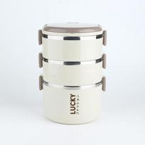Shangqi 3-Layer Stainless Steel Insulated Lunch Box
