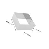 2.5 Inch Square Stainless Steel Cake Ring Mousse Mold High Temperature Resistant for Baking and Cooking DIY Cake