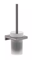 Hansgrohe AddStoris - Šepetėlio laikiklis, montuojamas ant sienos, matinis stiklas/juodas šlifuotas chromas, 41752340
