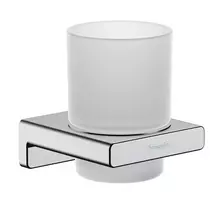 Hansgrohe AddStoris - Dantų šepetėlio laikiklis su laikikliu, matinis stiklas/chromuotas 41749000