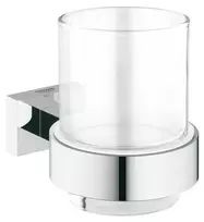 Grohe Essentials Cube - dantų šepetėlio laikiklis su laikikliu, chromuotas 40755001
