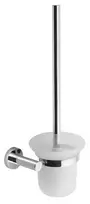 Sapho X-Round - Sieninis tualetinis šepetys su laikikliu, matinis stiklas/chromas XR323