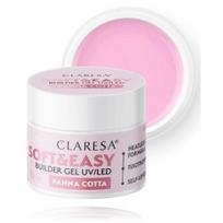 Claresa Soft & Easy Builder Gel UV / LED gelis nagų priauginimui - Panna Cotta 45g.