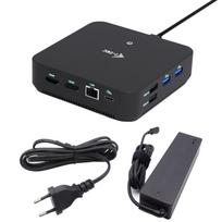 i-tec USB-C DP Dvigubas HDMI 4K 60Hz su 5 USB-A ir 100W Įkrovikliu
