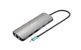 i-tec USB-C Metal Nano 2x HDMI 100W maitinimu