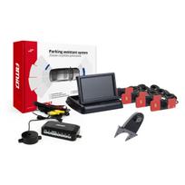 Parkavimo pagalbos sistema TFT02 4,3" su HD-502-IR kamera, 4 juodi jutikliai, vidinis montavimas