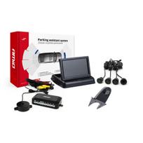 Parkavimo pagalbos sistema TFT02 4,3" su HD-502-IR kamera, 4 juodi jutikliai GOLD