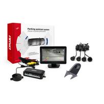 Parkavimo pagalbos sistema TFT01 4,3" su HD-502-IR kamera, 4 juodi jutikliai GOLD